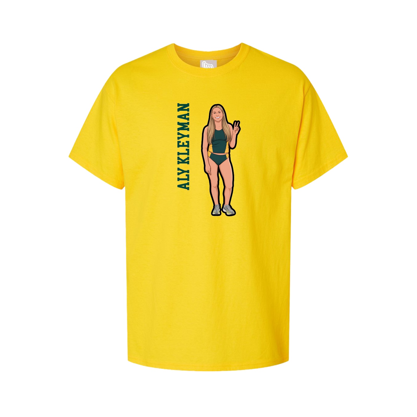 Tee — Name Vertical in Gold
