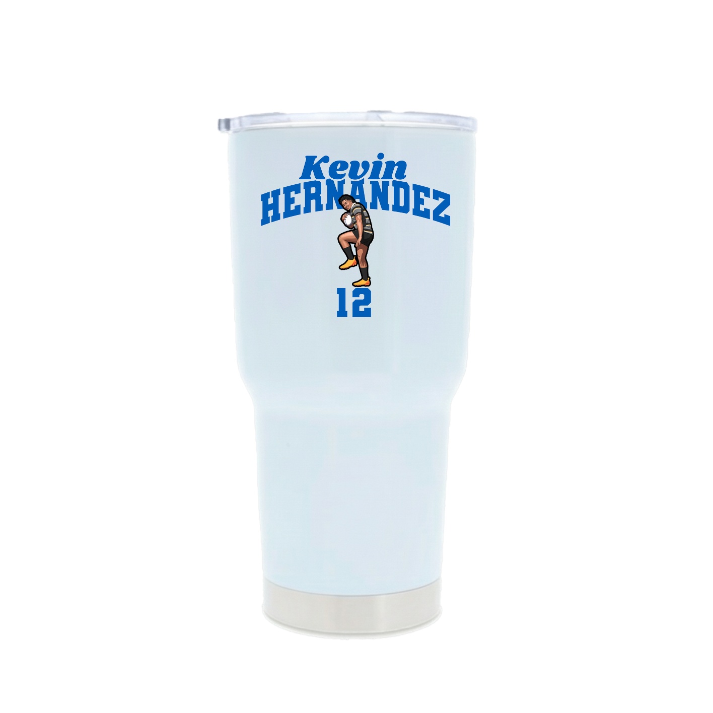 30oz Stainless Steel Tumbler — Signature Arch in White