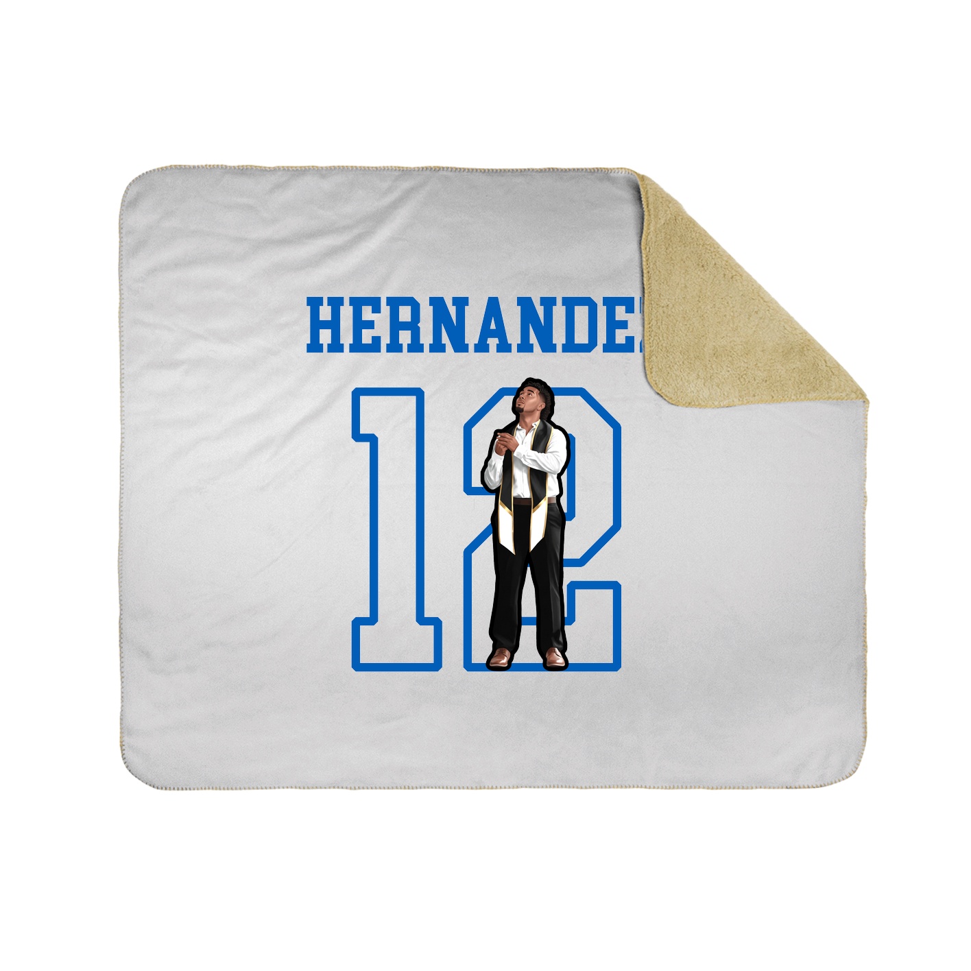 Throw Blanket — Shirsey in White
