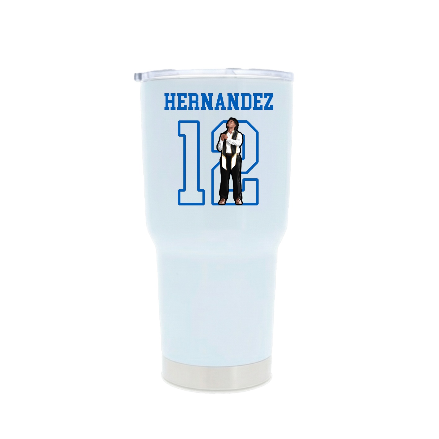30oz Stainless Steel Tumbler — Shirsey in White