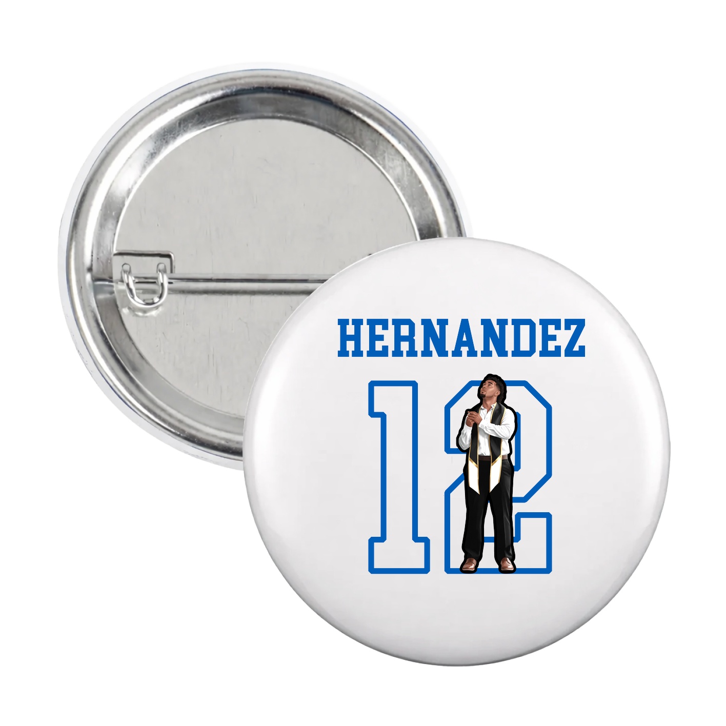 Game Day Button — Shirsey in White