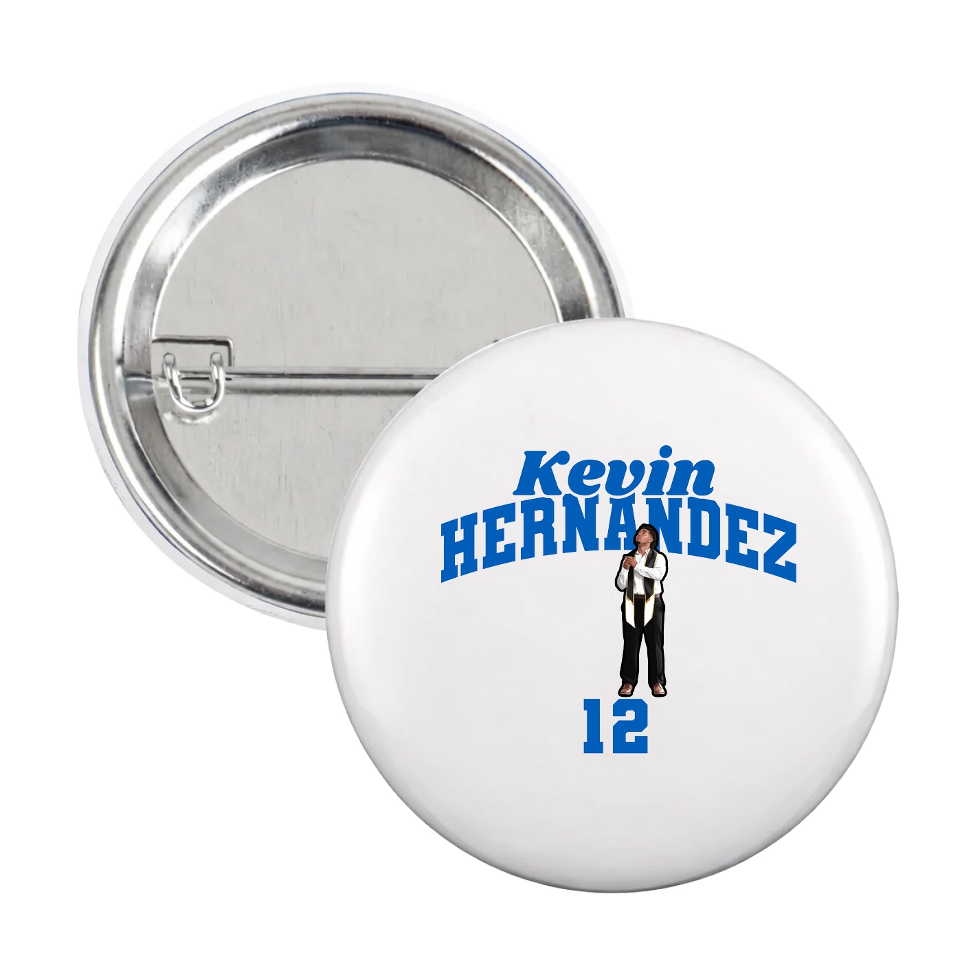 Game Day Button — Signature Arch in White