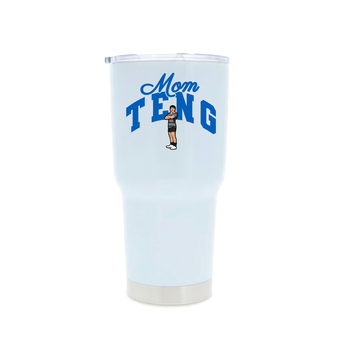 30oz Stainless Steel Tumbler — Mothers Day Arch in White