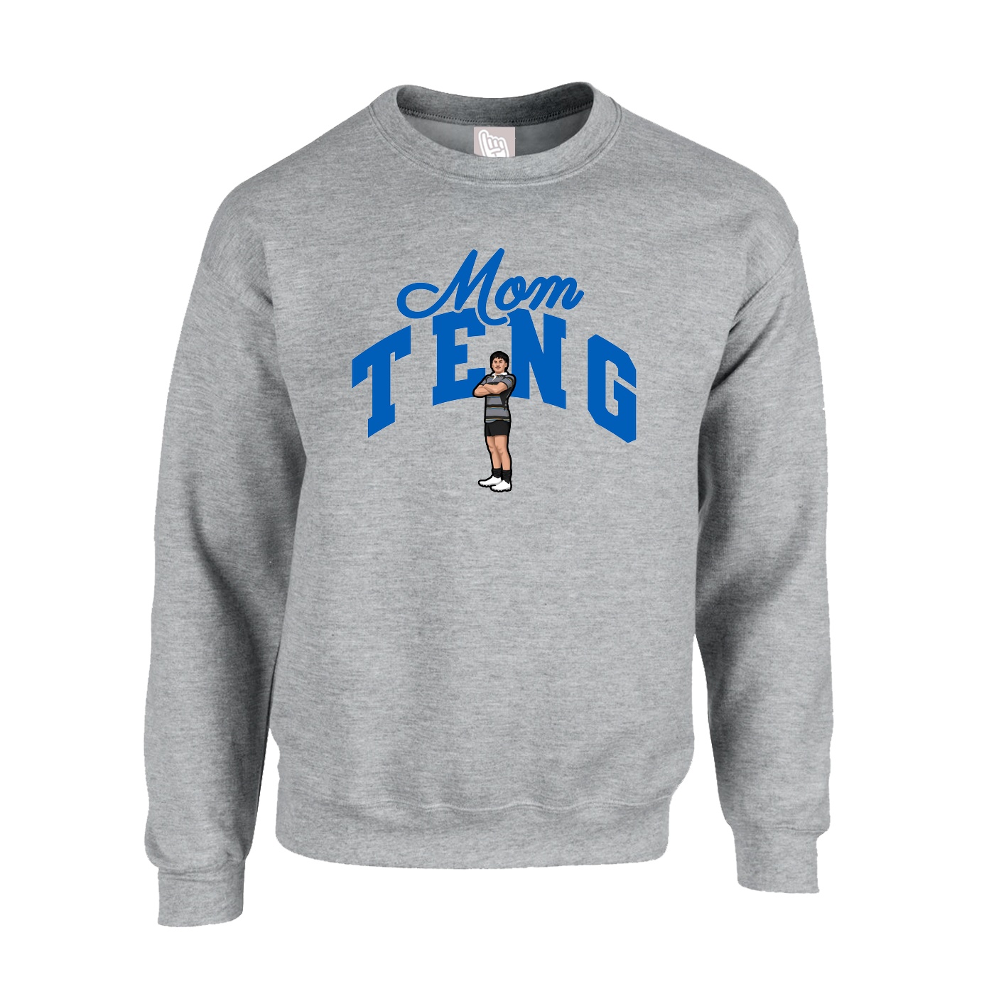 Fleece Crew — Mothers Day Arch in Grey