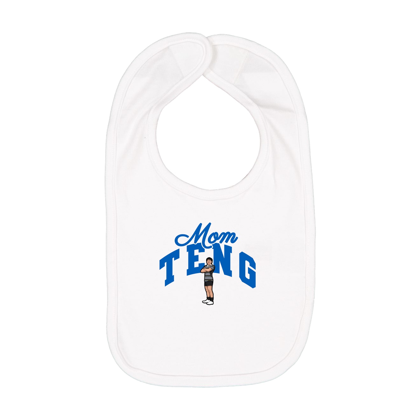 Infant Bib — Mothers Day Arch in White