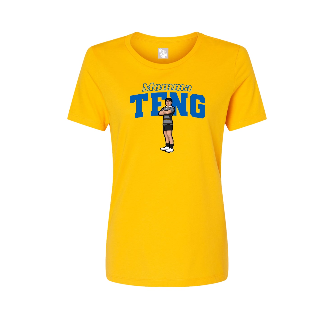 Womens Tee — Mothers Day Block in Gold