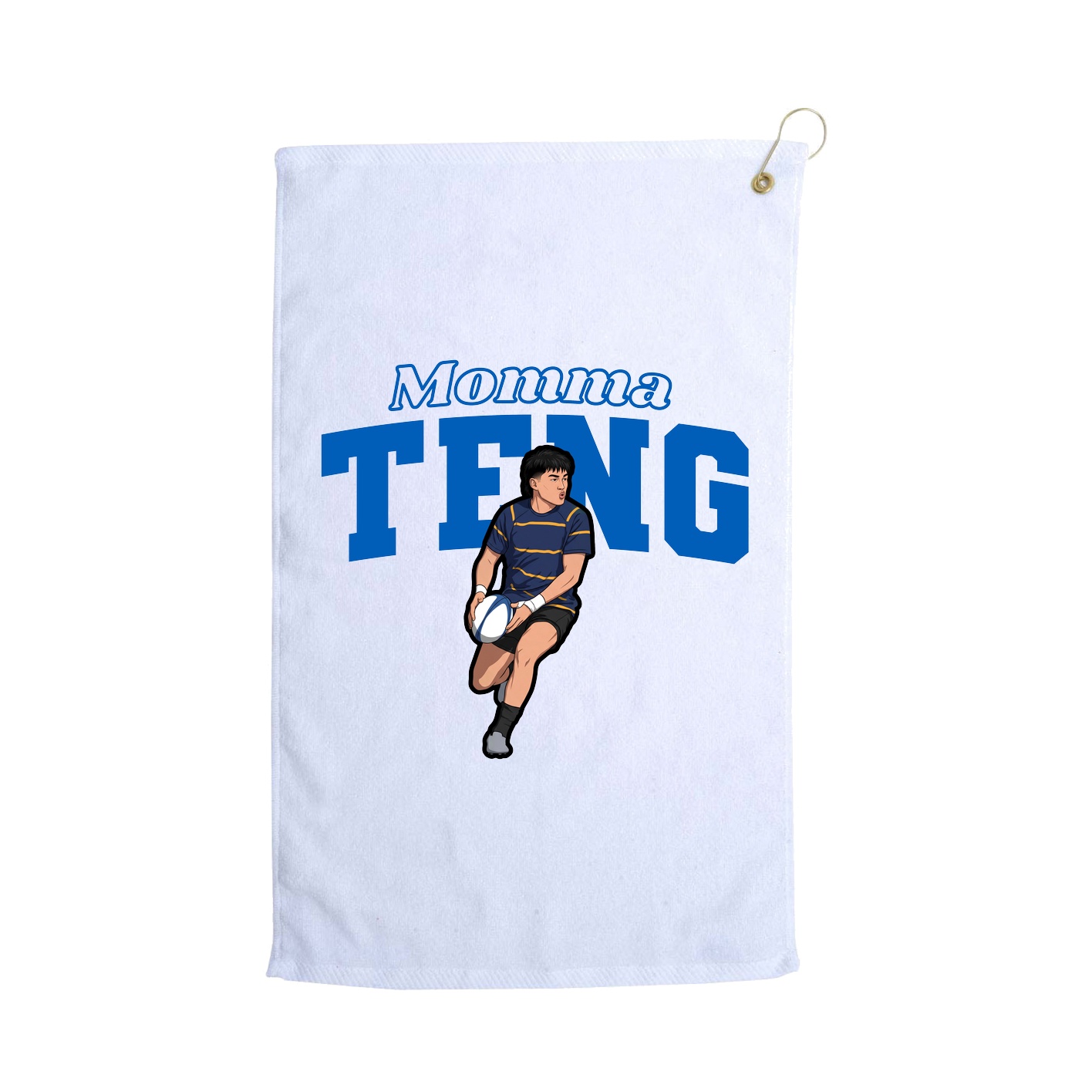 Golf Towel — Mothers Day Block in White