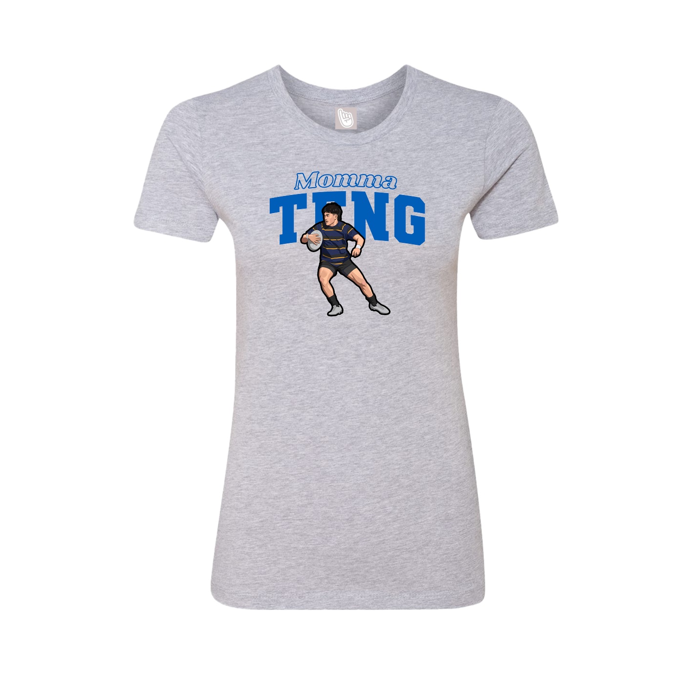 Womens Tee — Mothers Day Block in Grey