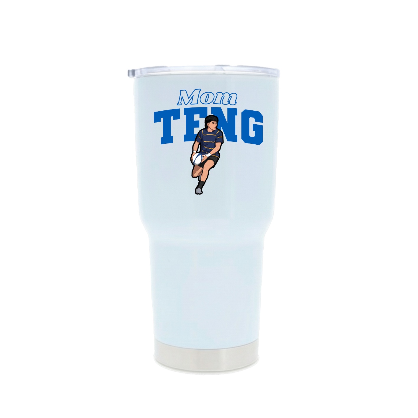 30oz Stainless Steel Tumbler — Mothers Day Block in White