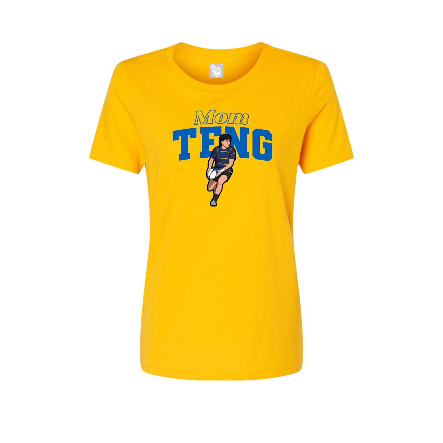 Womens Tee — Mothers Day Block in Gold