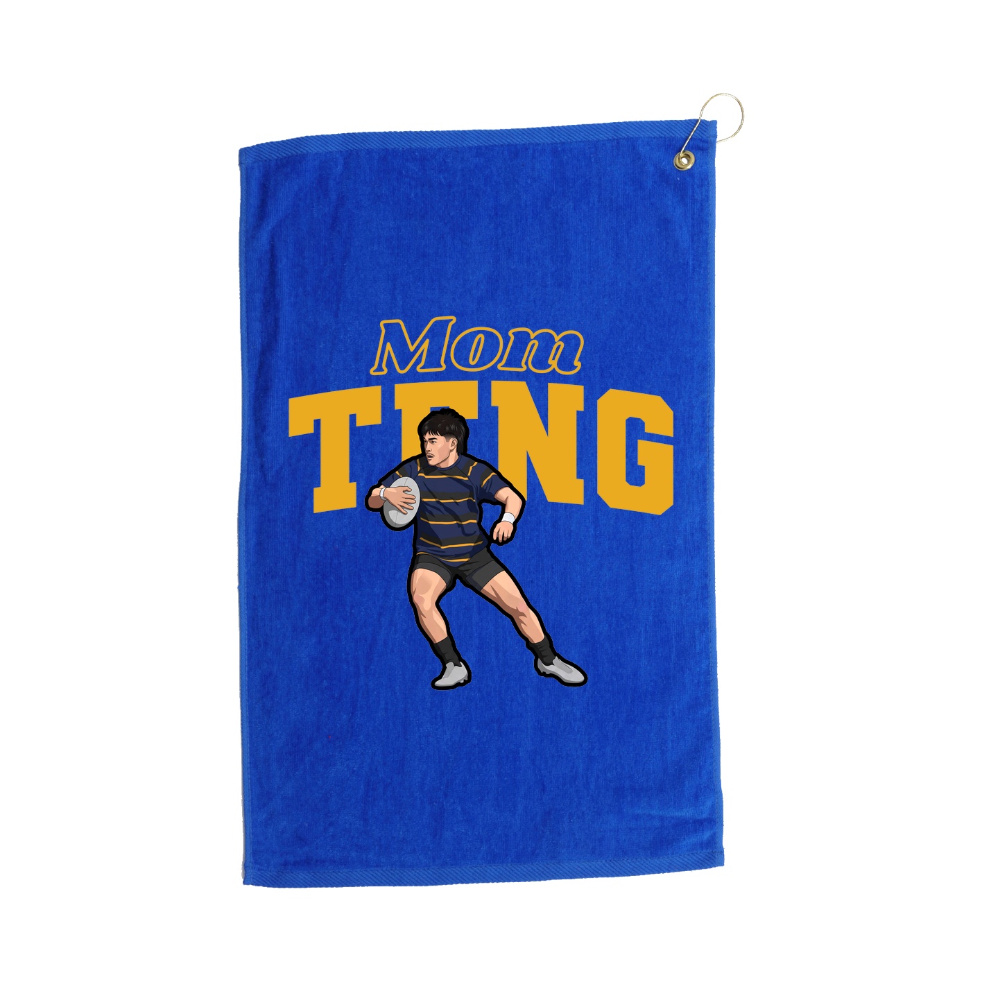 Golf Towel — Mothers Day Block in Royal