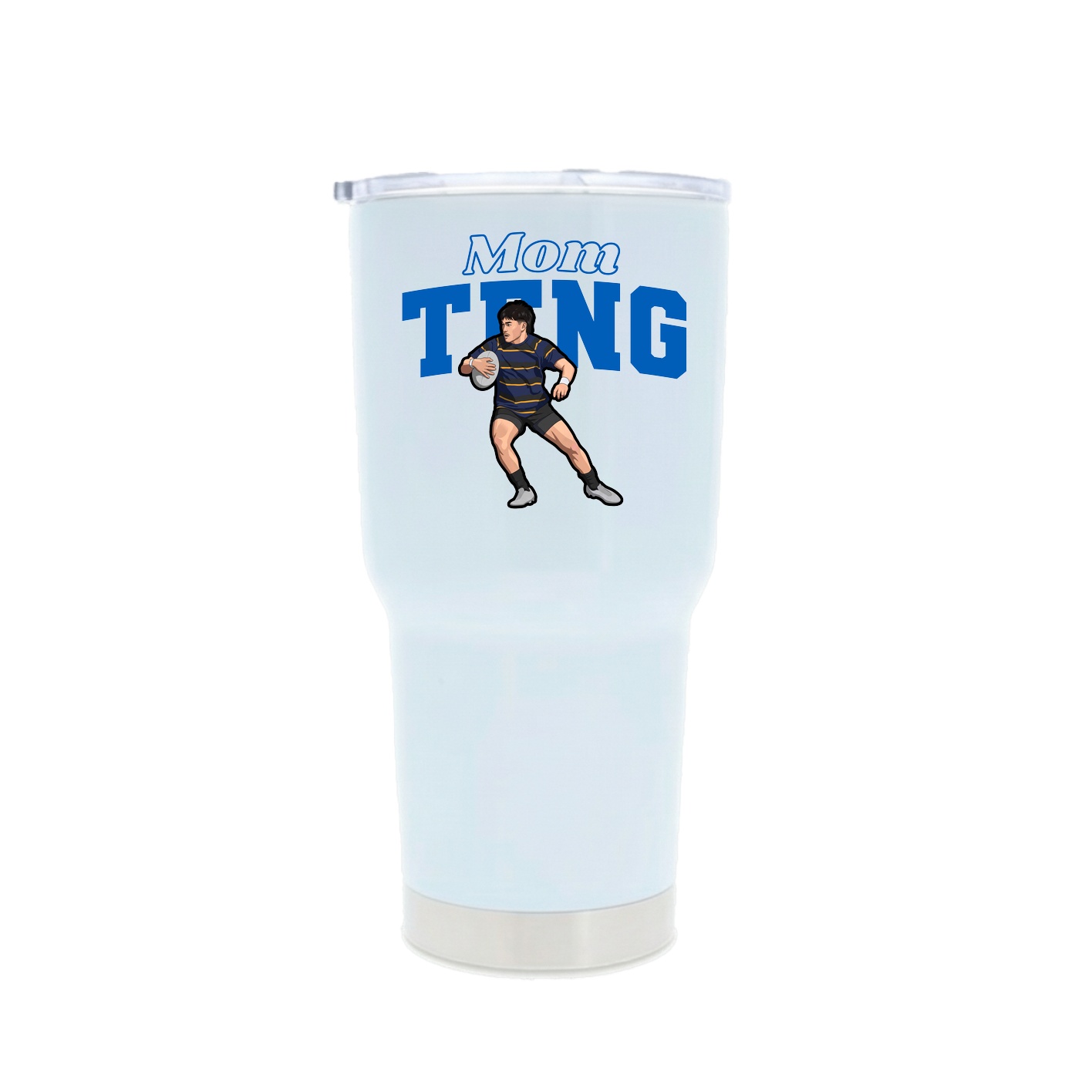 30oz Stainless Steel Tumbler — Mothers Day Block in White