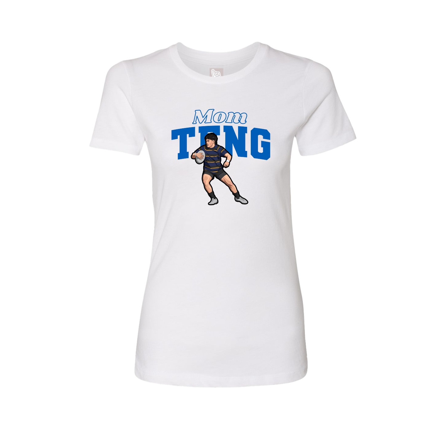 Womens Tee — Mothers Day Block in White