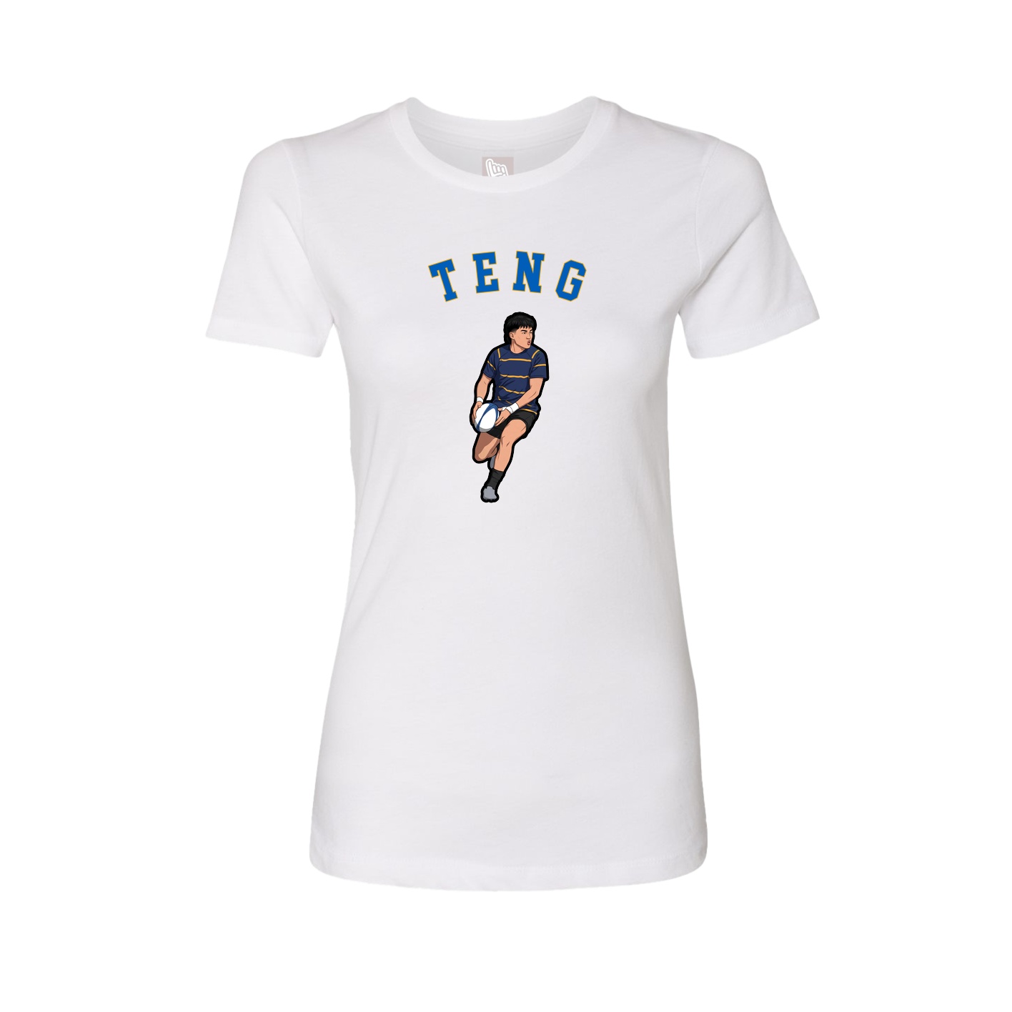 Fitted Women's Tee — Shirsey Arch in White