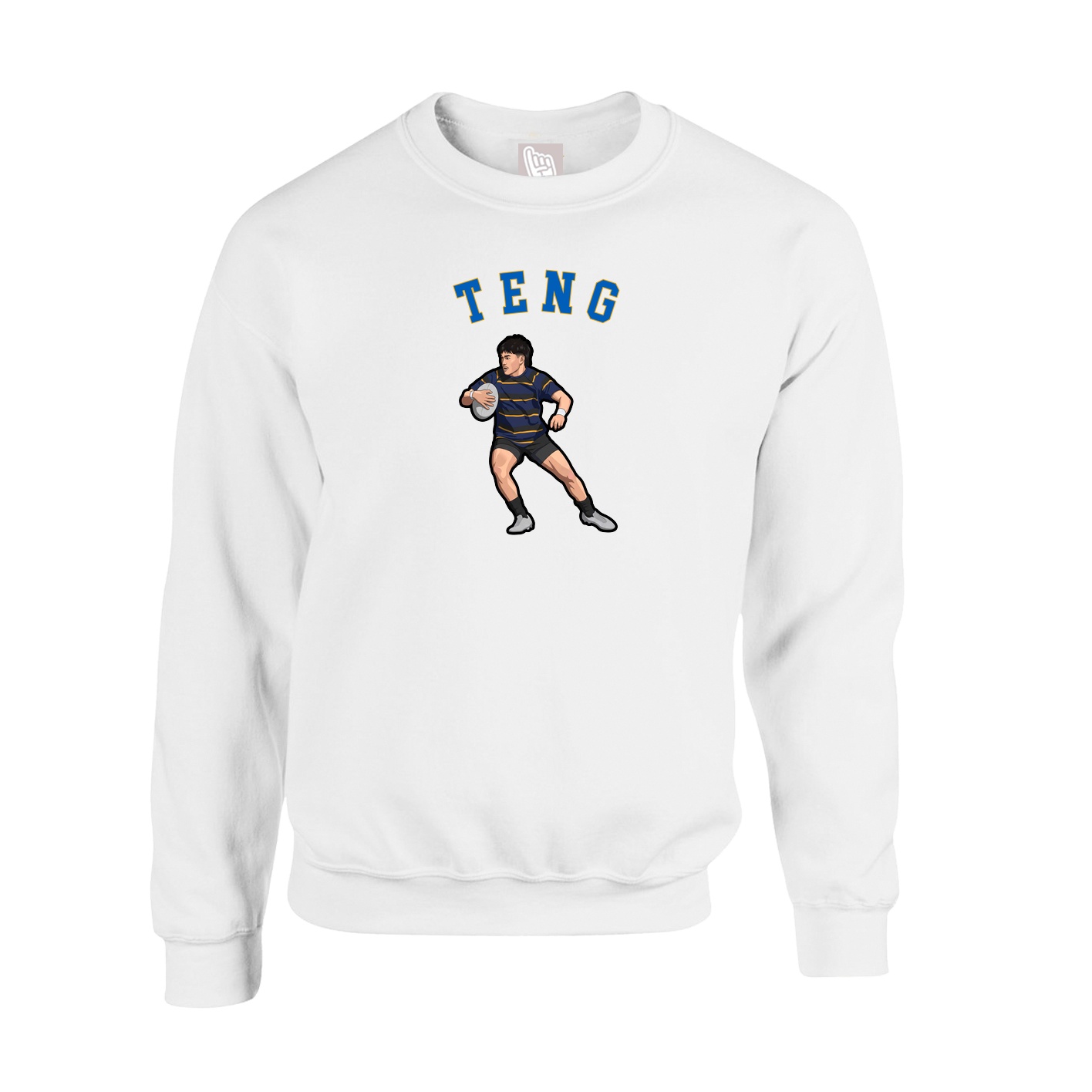 Fleece Crew — Shirsey Arch in White
