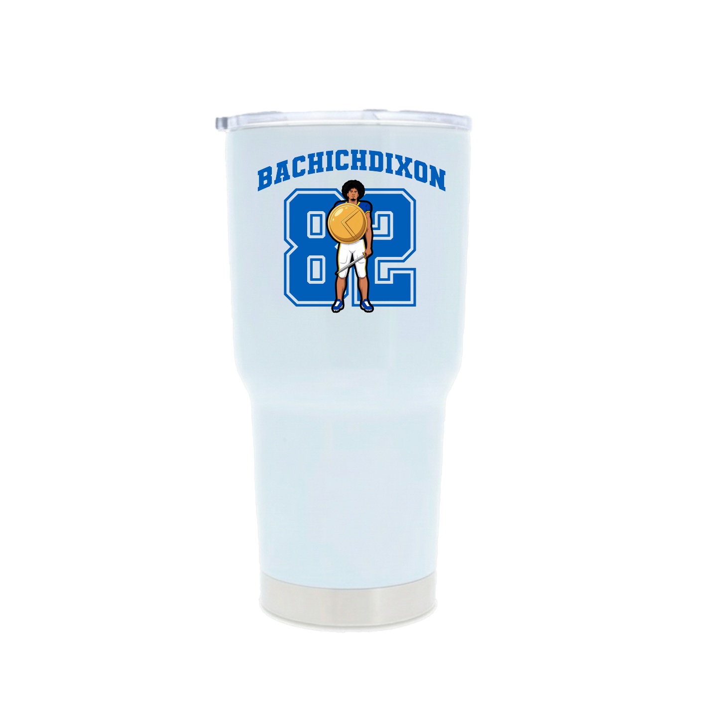 30oz Stainless Steel Tumbler — Number in White