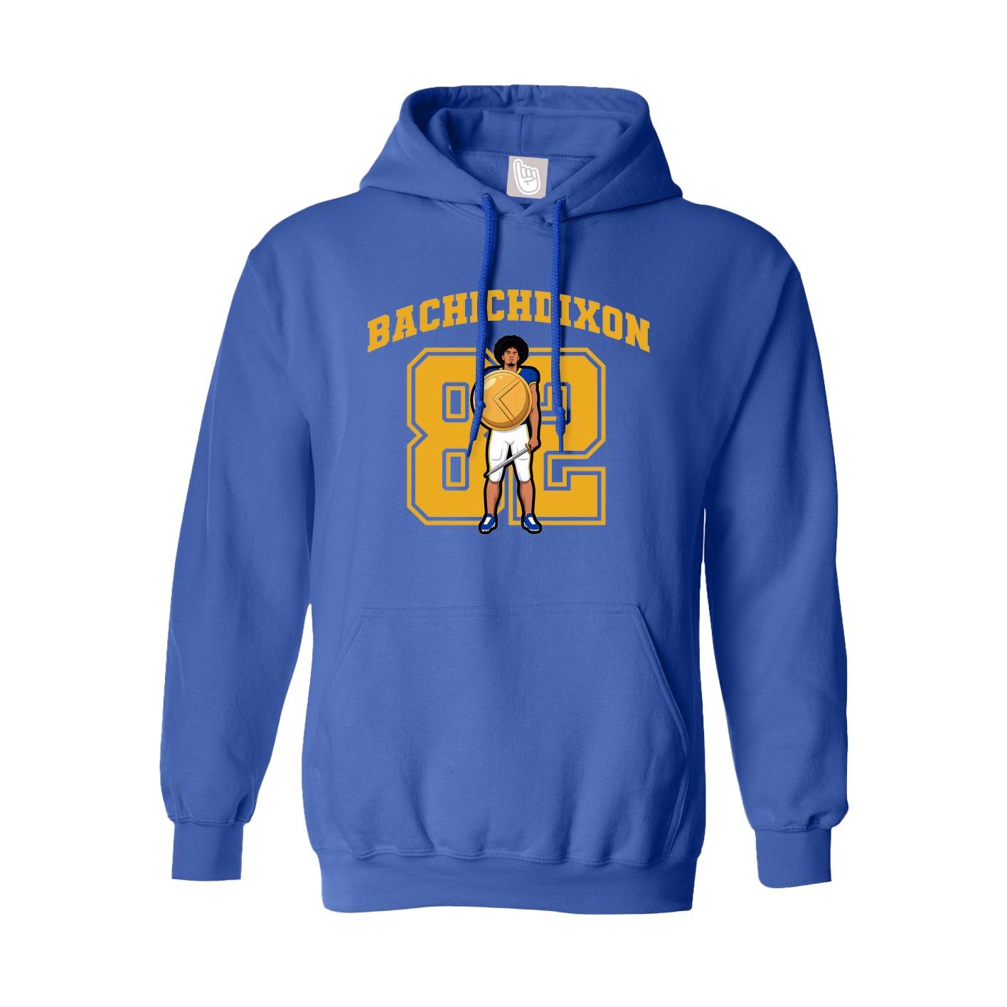 Hoodie — Number in Royal