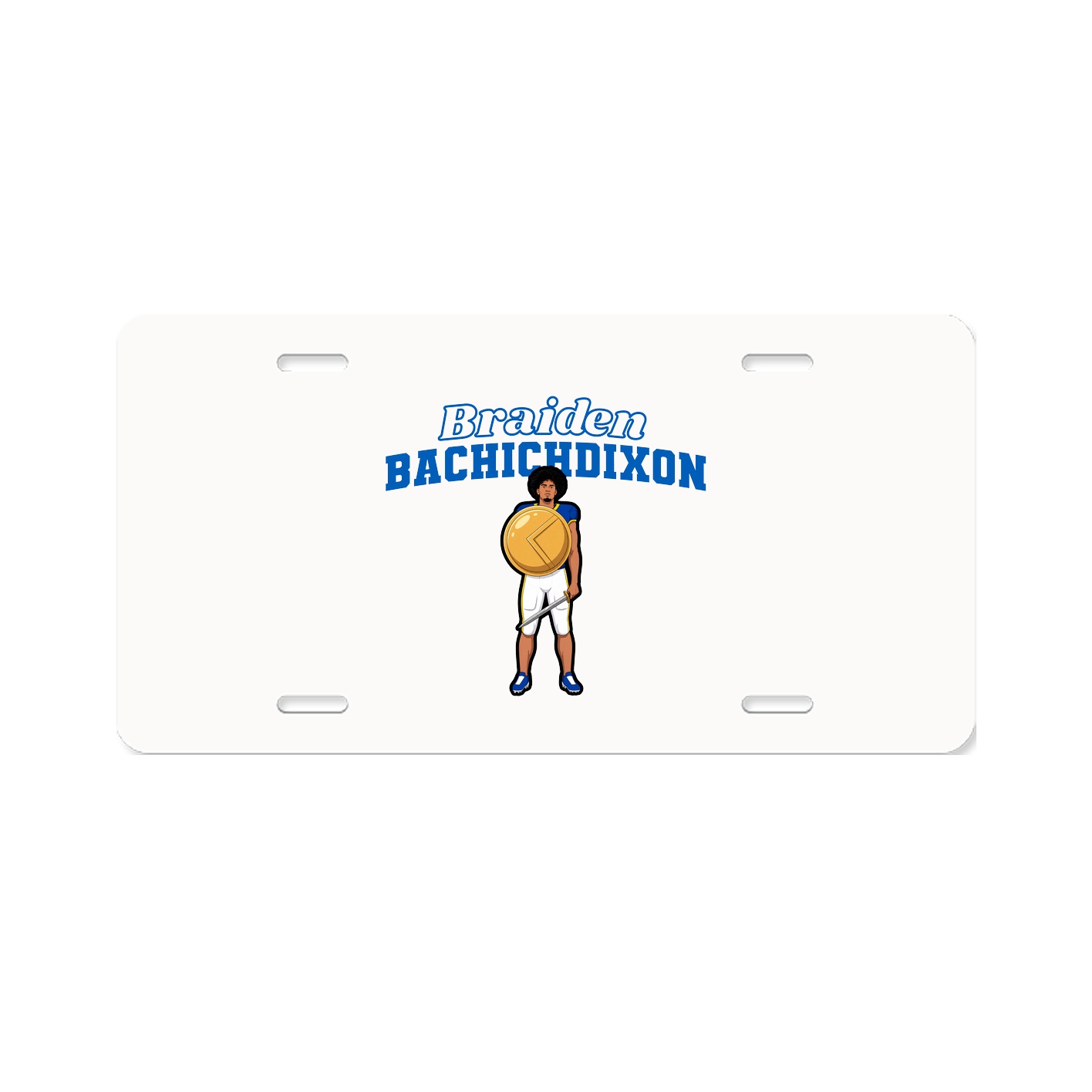 License Plate — Name Arch in Classic