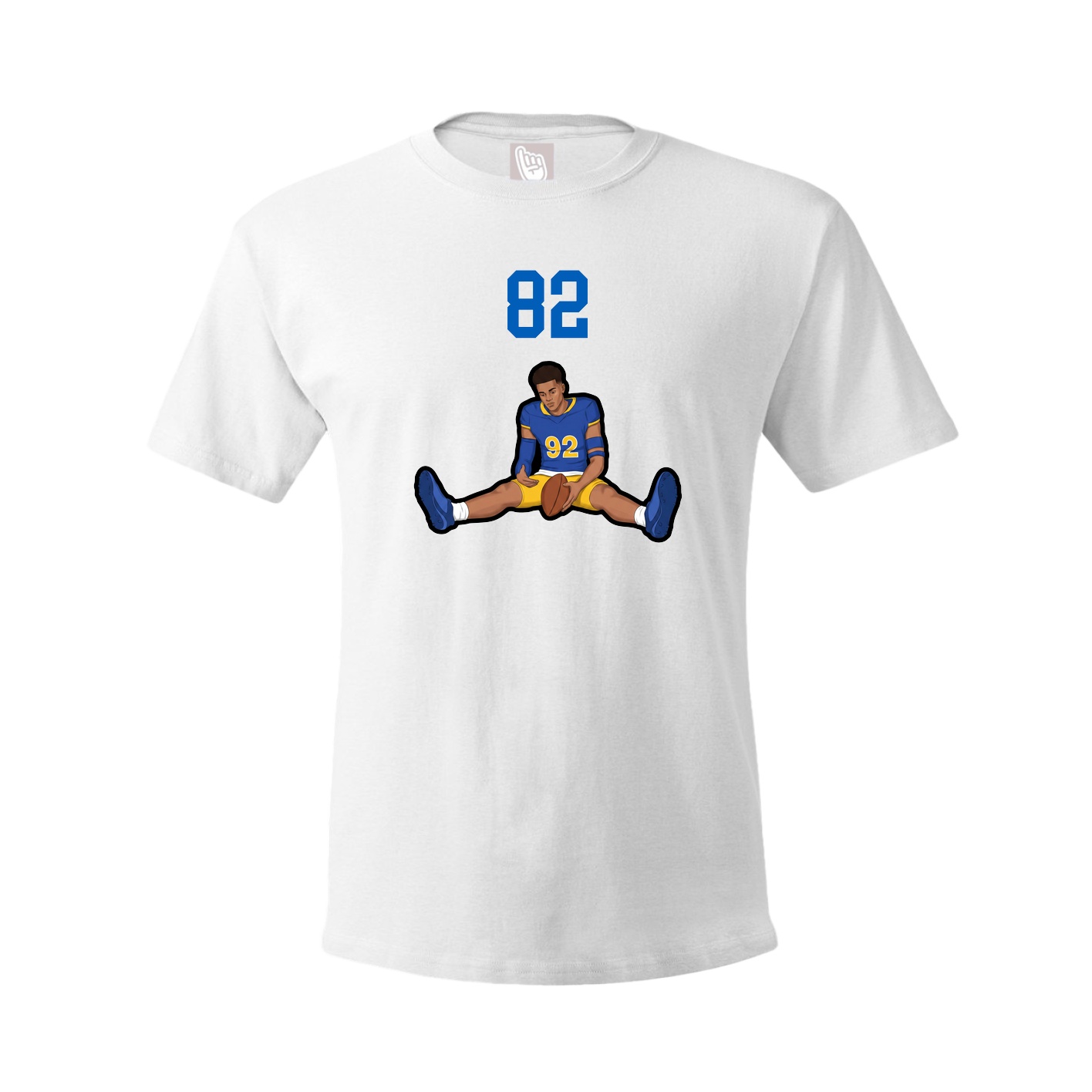 Youth Tee — Number Top in White