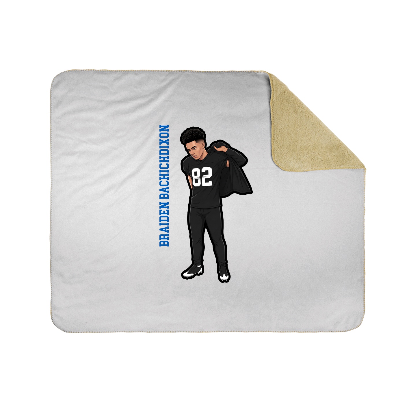 50x60 Sherpa Lined Throw Blanket