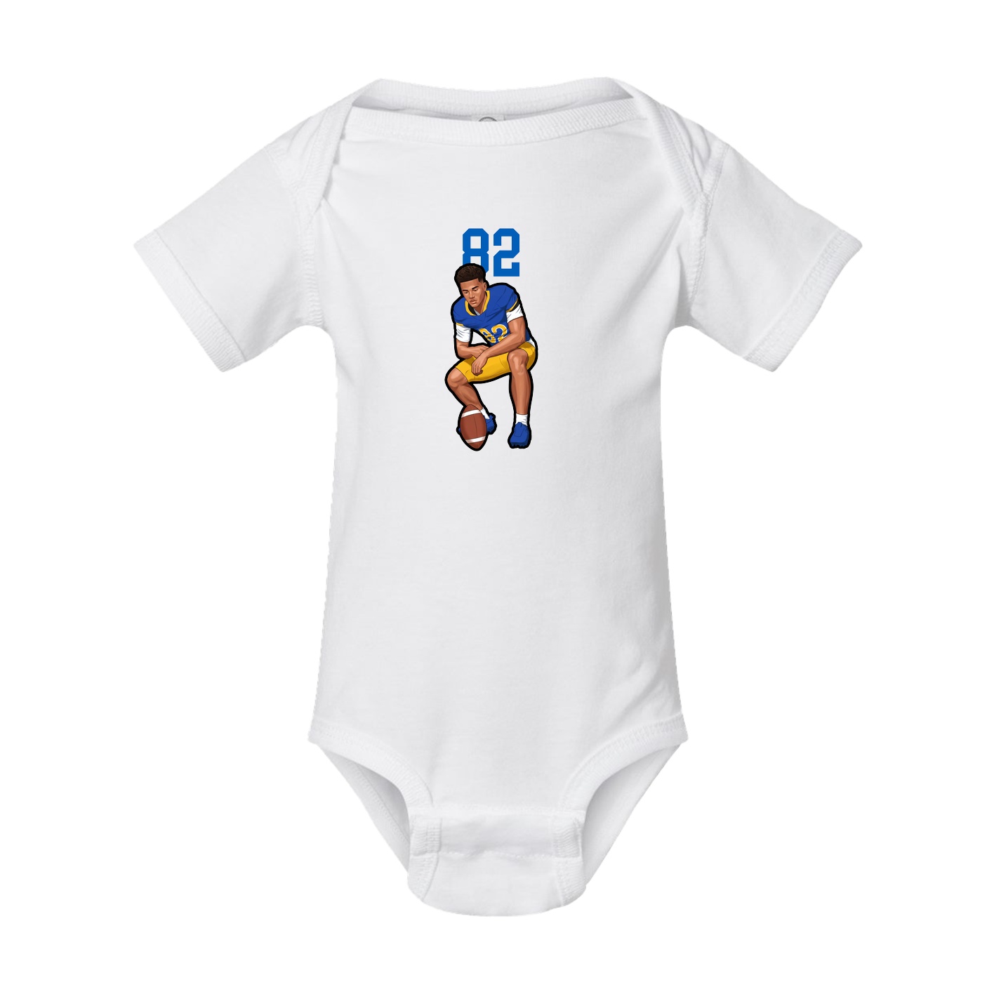 Baby Onesie — Number Top in White