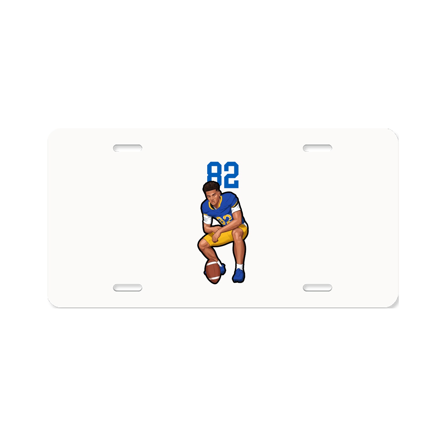 License Plate — Number Top in Classic