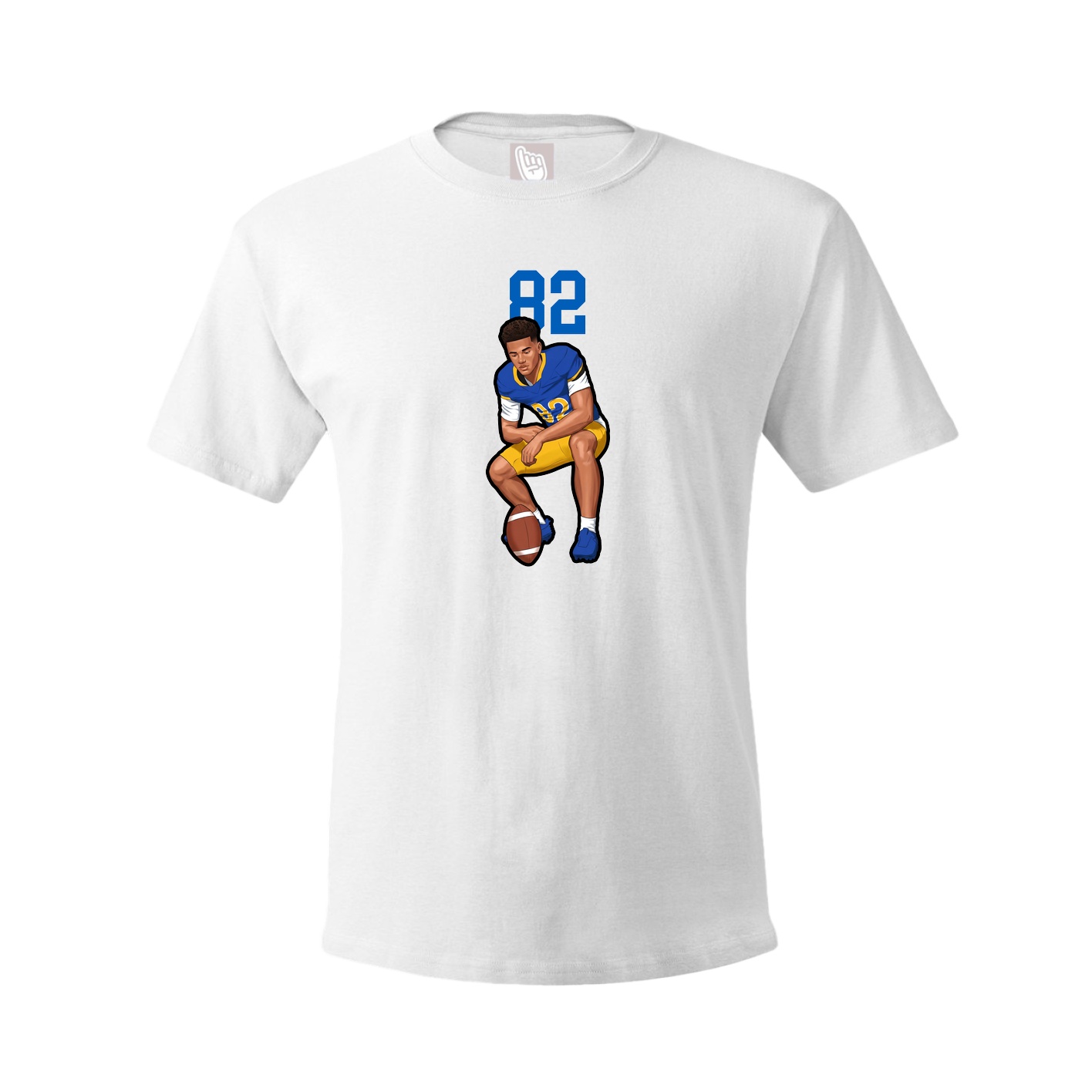 Youth Tee — Number Top in White