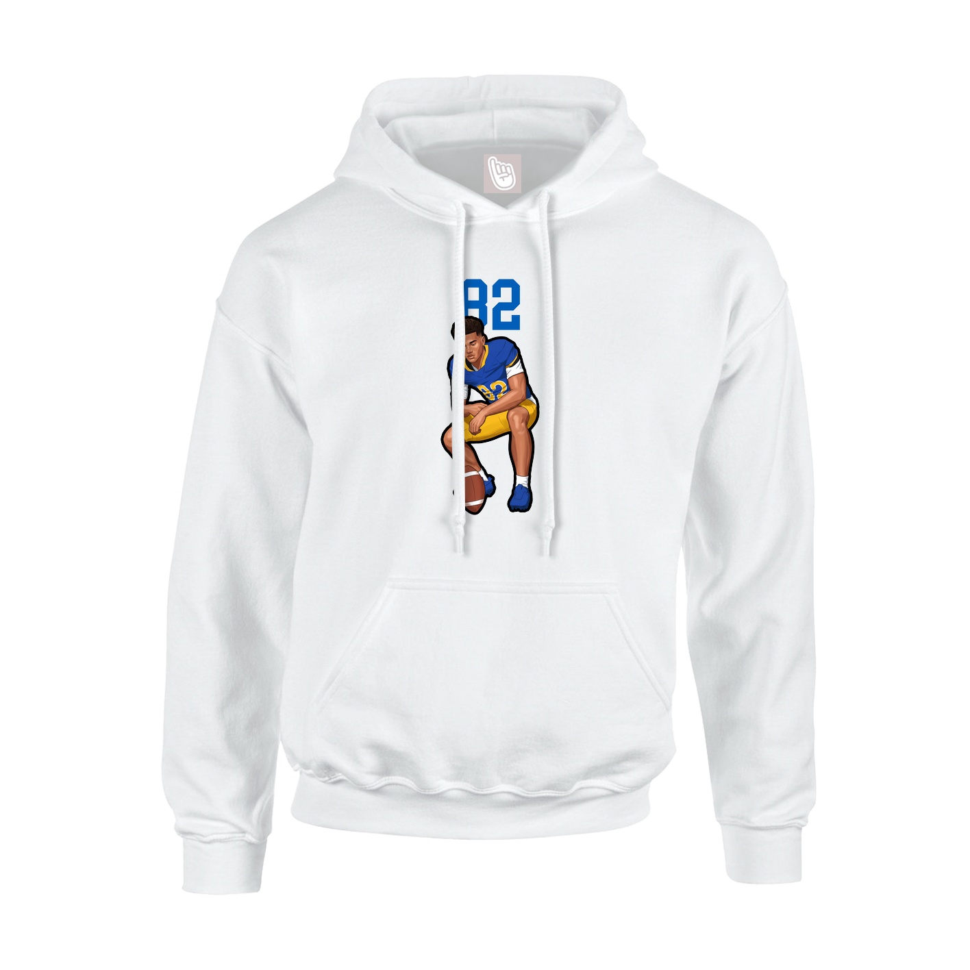 Hoodie — Number Top in White