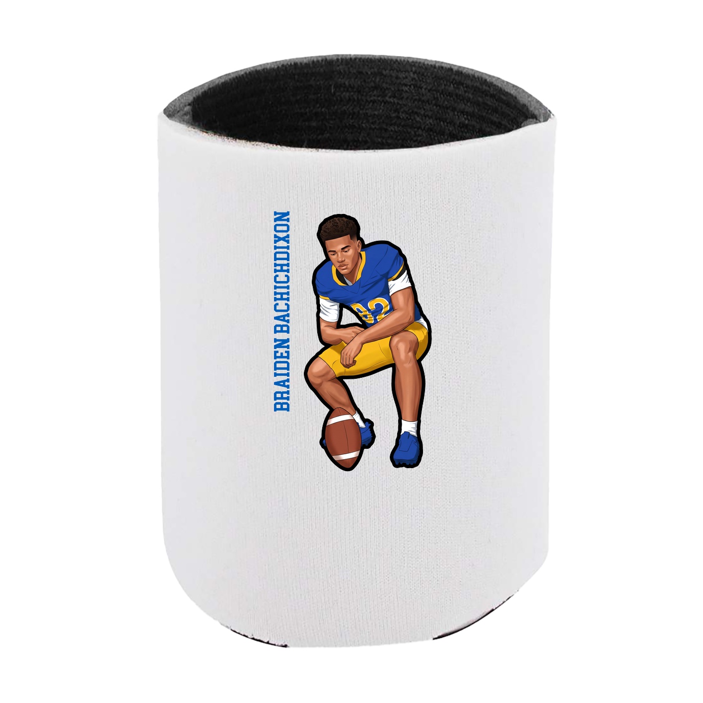 Can Holder — Name Vertical in White