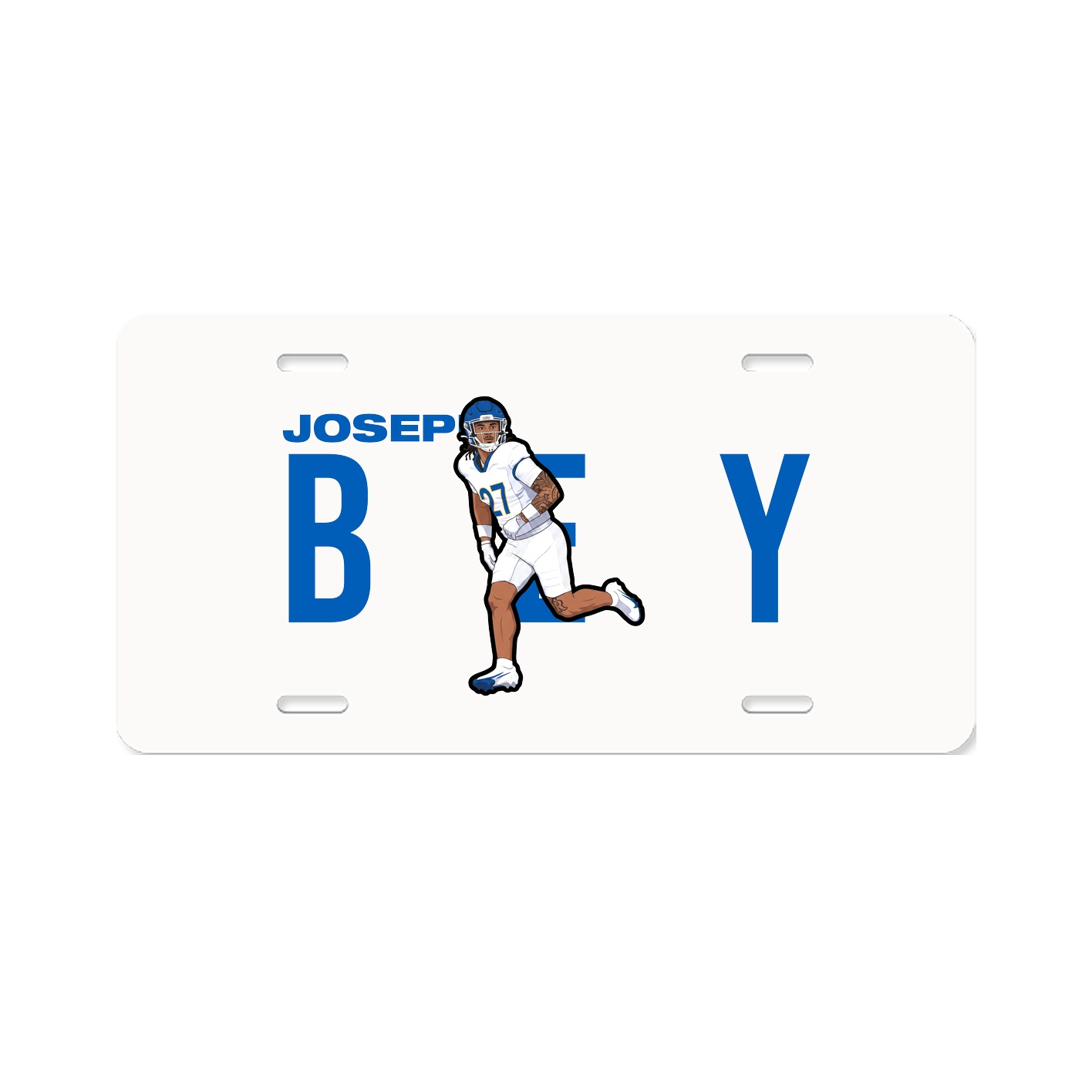 License Plate — Player Name in Classic