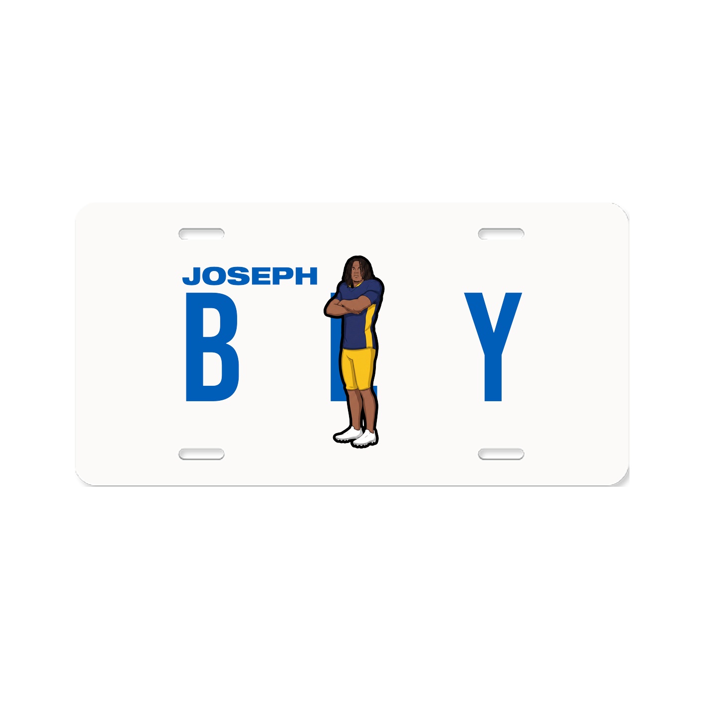 License Plate — Player Name in Classic