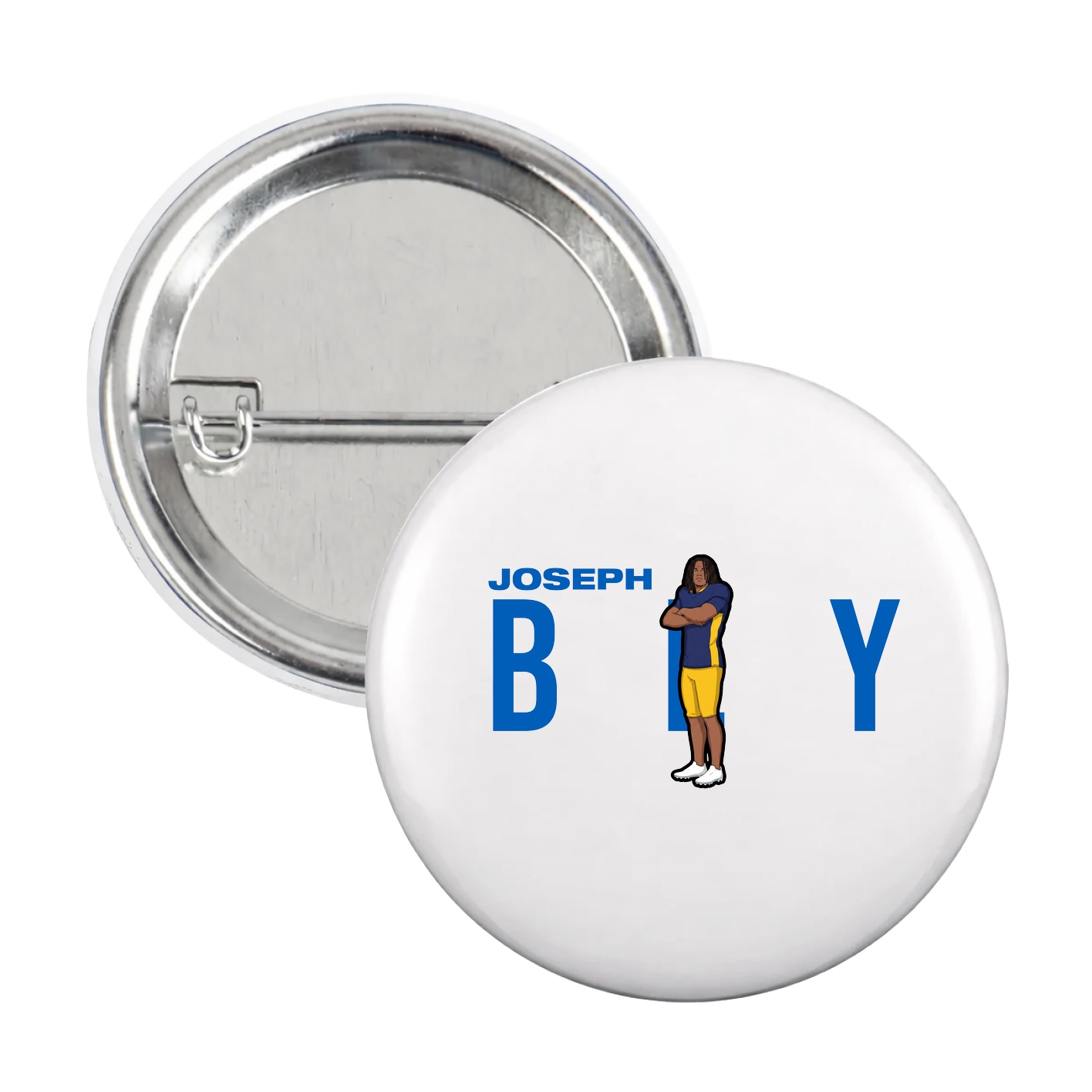 Game Day Button — Player Name in White