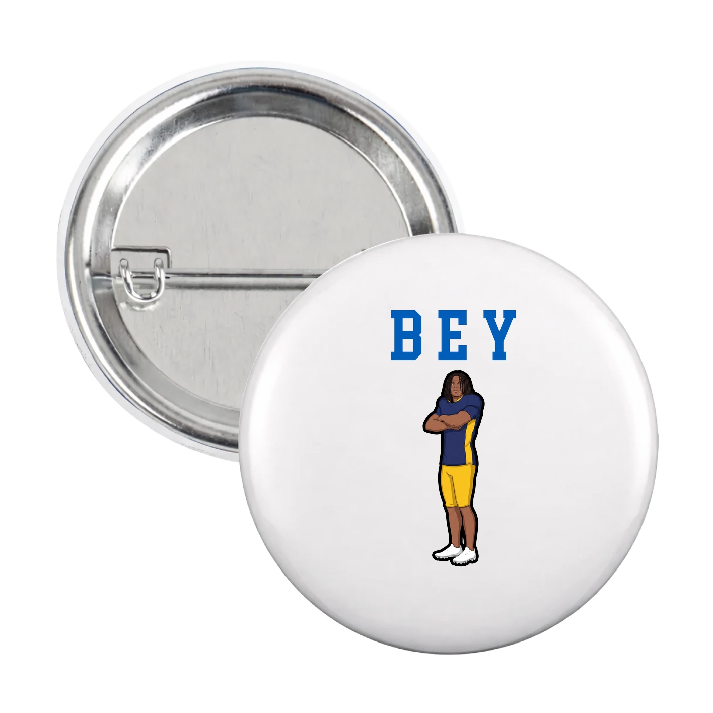 Game Day Button — Shirsey in White