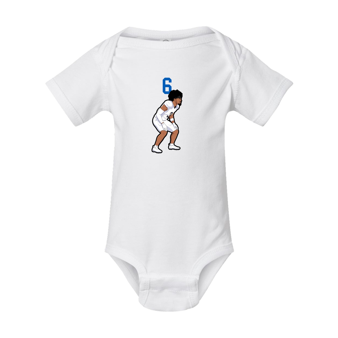 Baby Onesie — Number Top in White