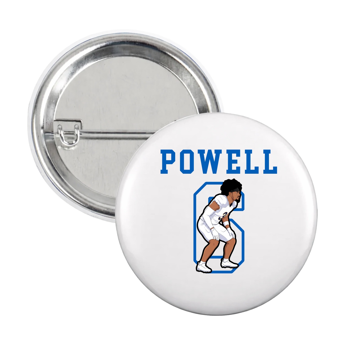 Game Day Button — Shirsey in White