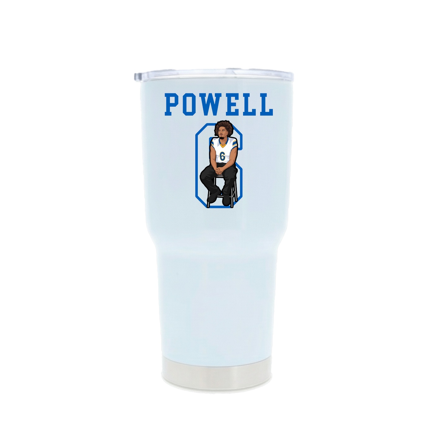 30oz Stainless Steel Tumbler — Shirsey in White