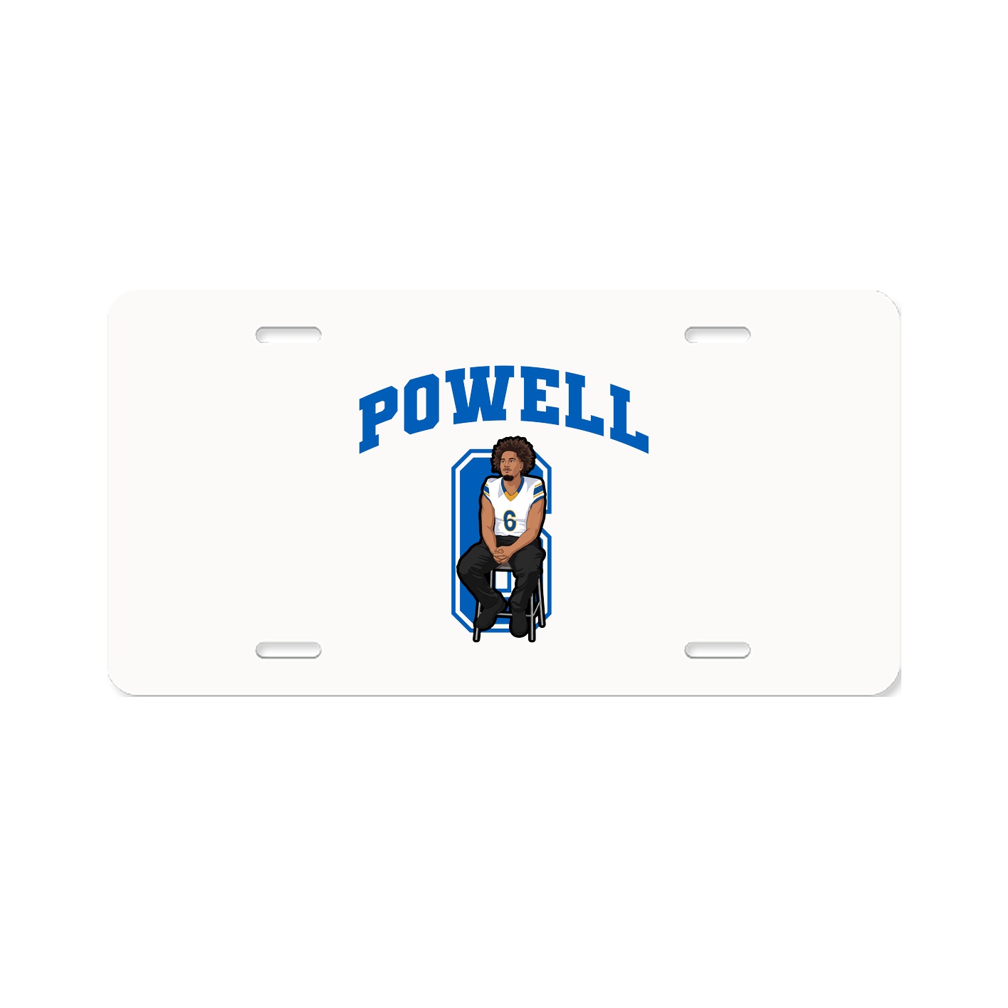 License Plate — Number in Classic