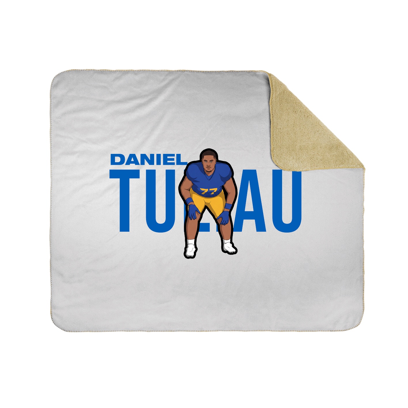 Throw Blanket — Player Name in White