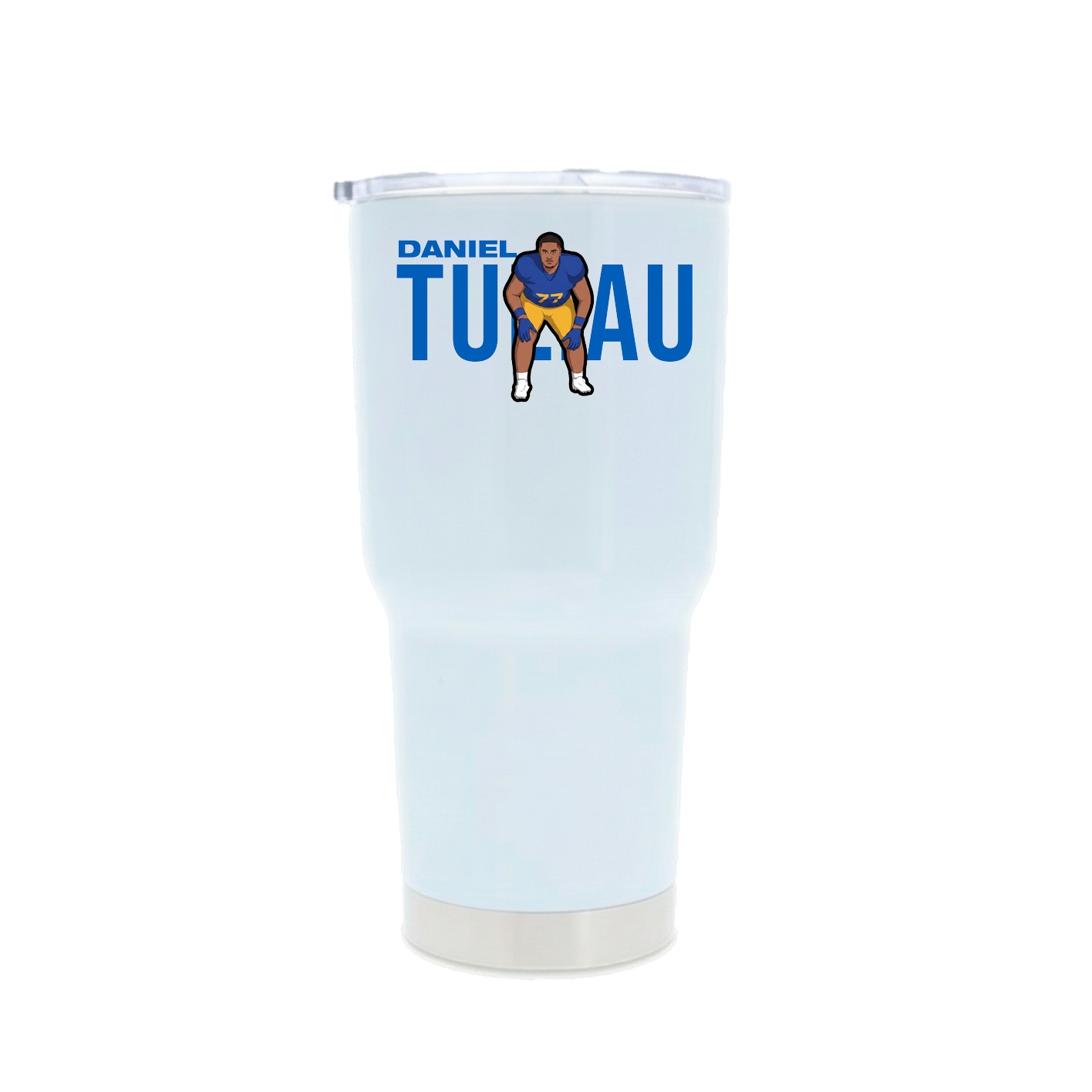 30oz Stainless Steel Tumbler — Player Name in White