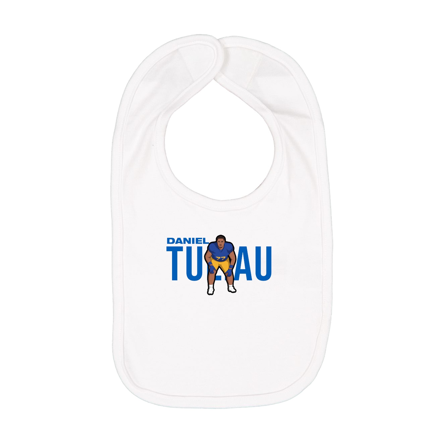 Infant Bib — Player Name in White