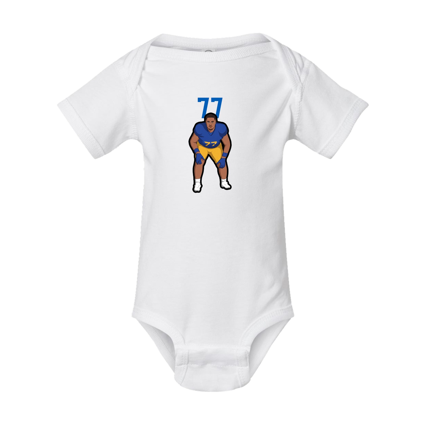 Baby Onesie — Number Top in White