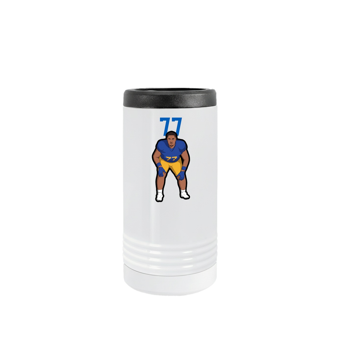 Slim Beverage Holder — Number Top in White