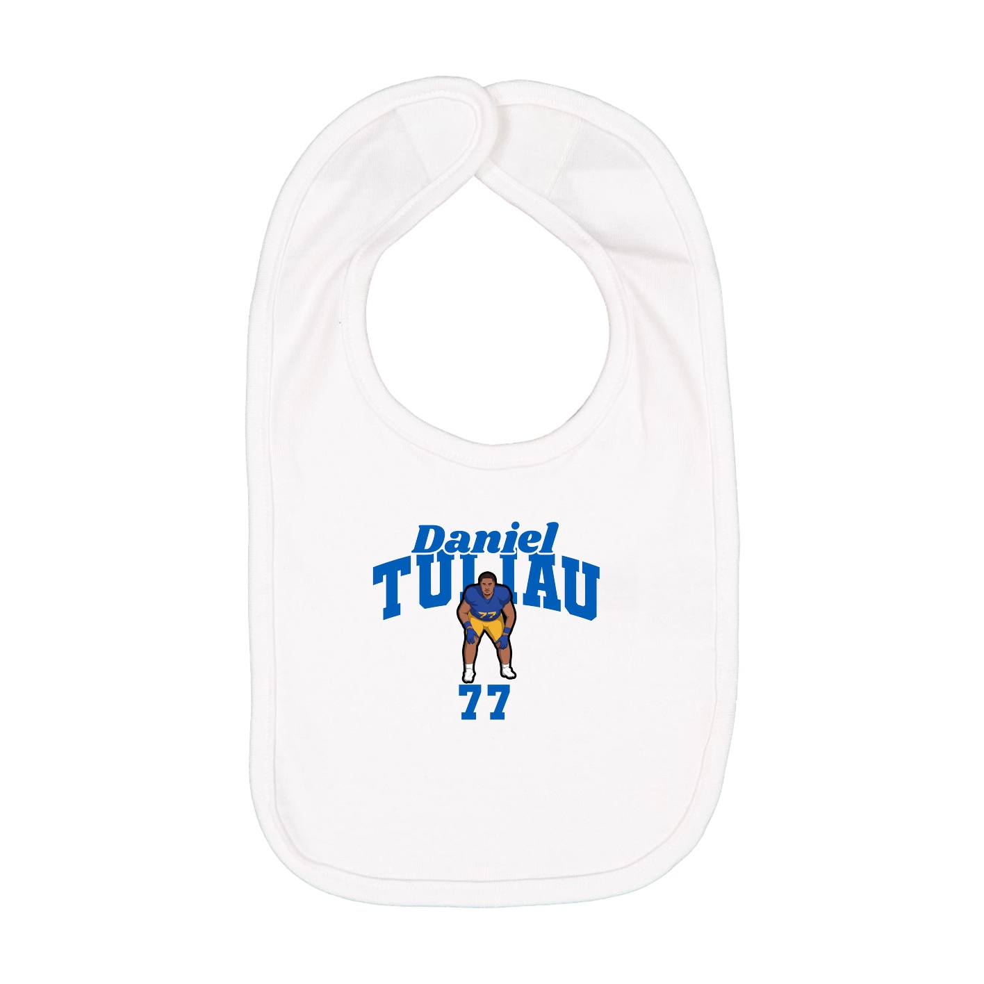 Infant Bib — Signature Arch in White