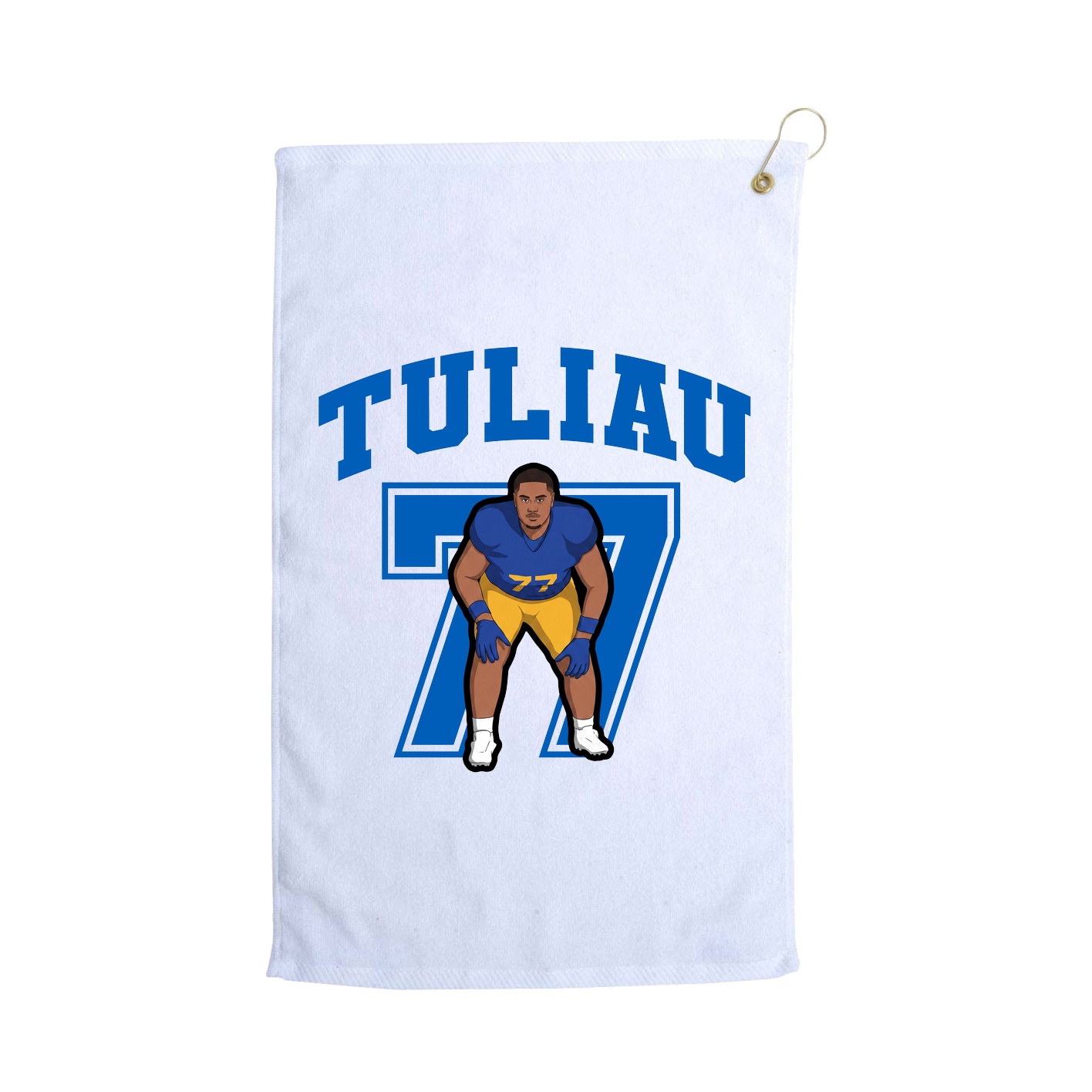 Golf Towel — Number in White