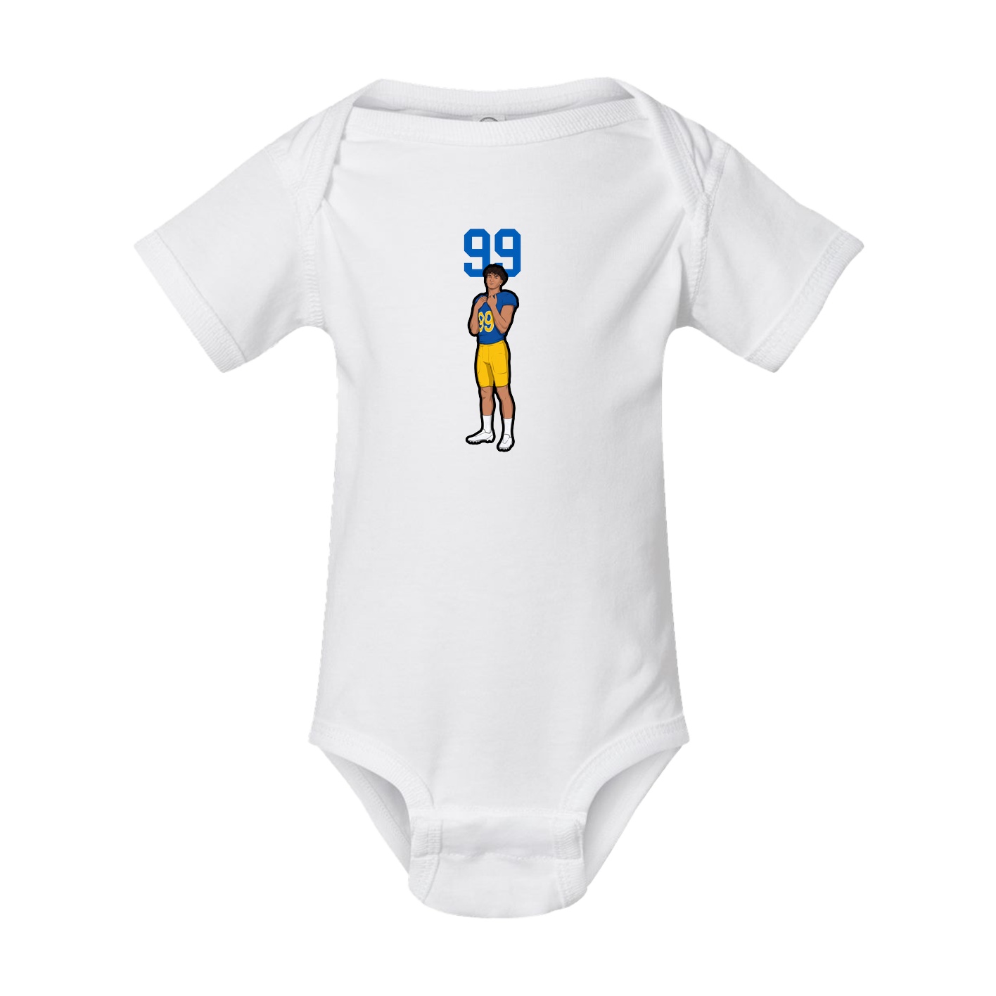Baby Onesie — Number Top in White