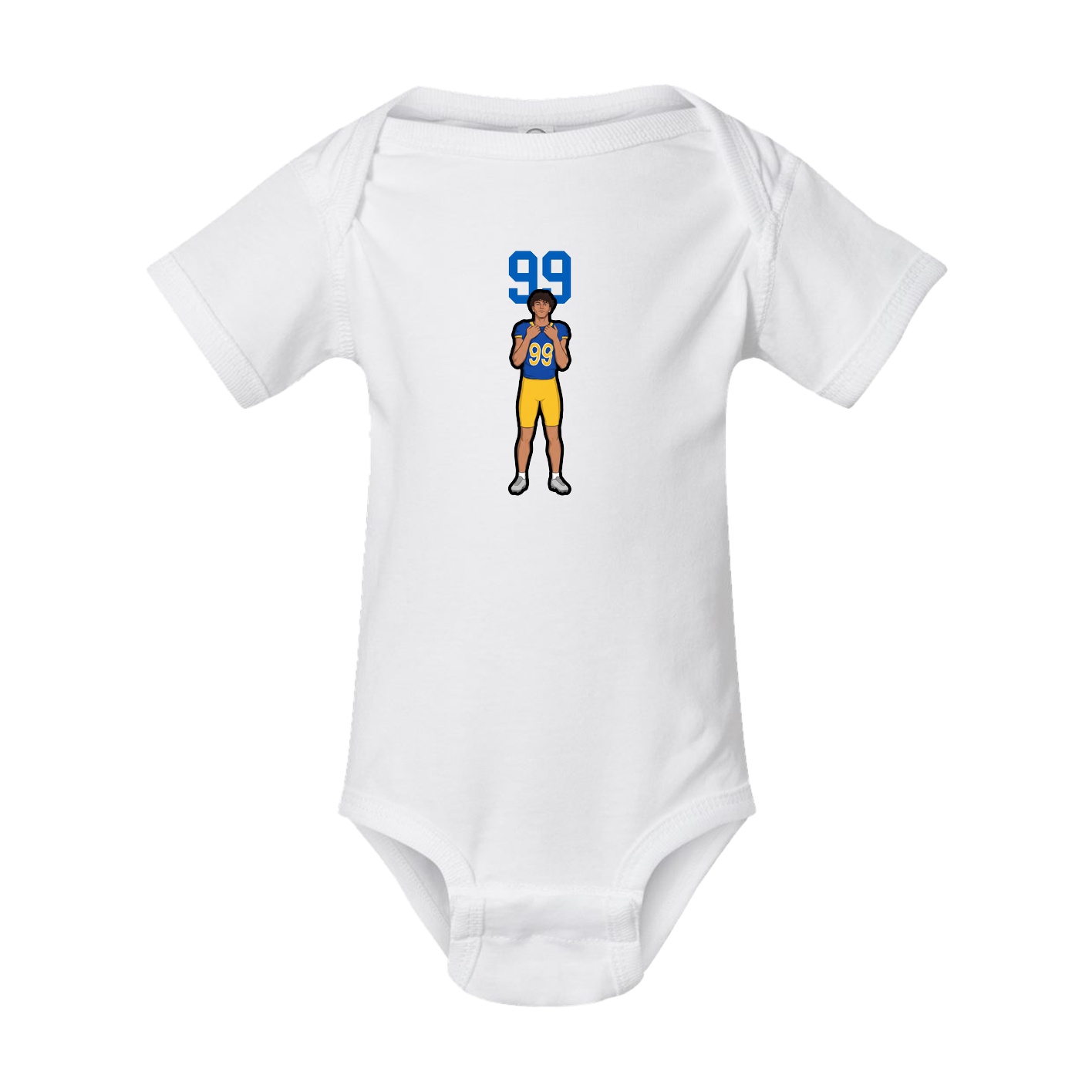 Baby Onesie — Number Top in White