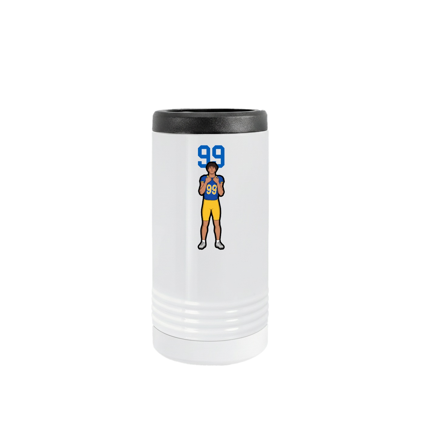 Slim Beverage Holder — Number Top in White