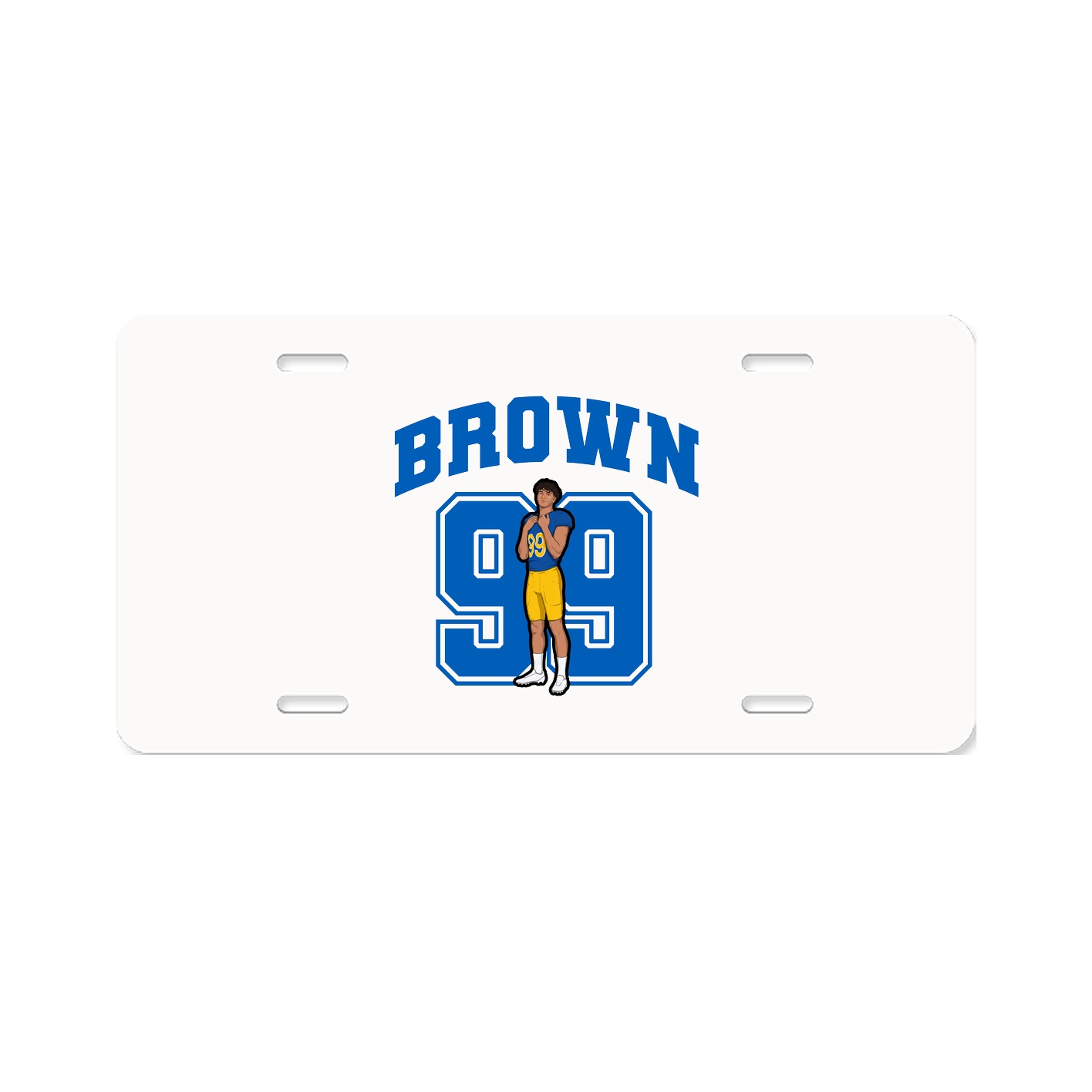 License Plate — Number in Classic
