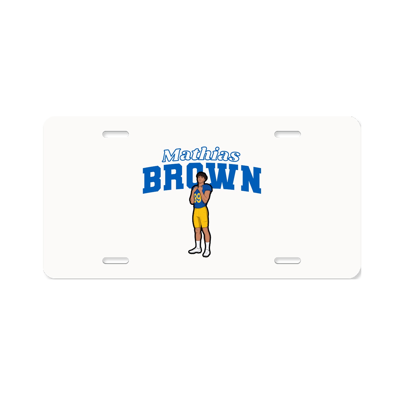 License Plate — Name Arch in Classic