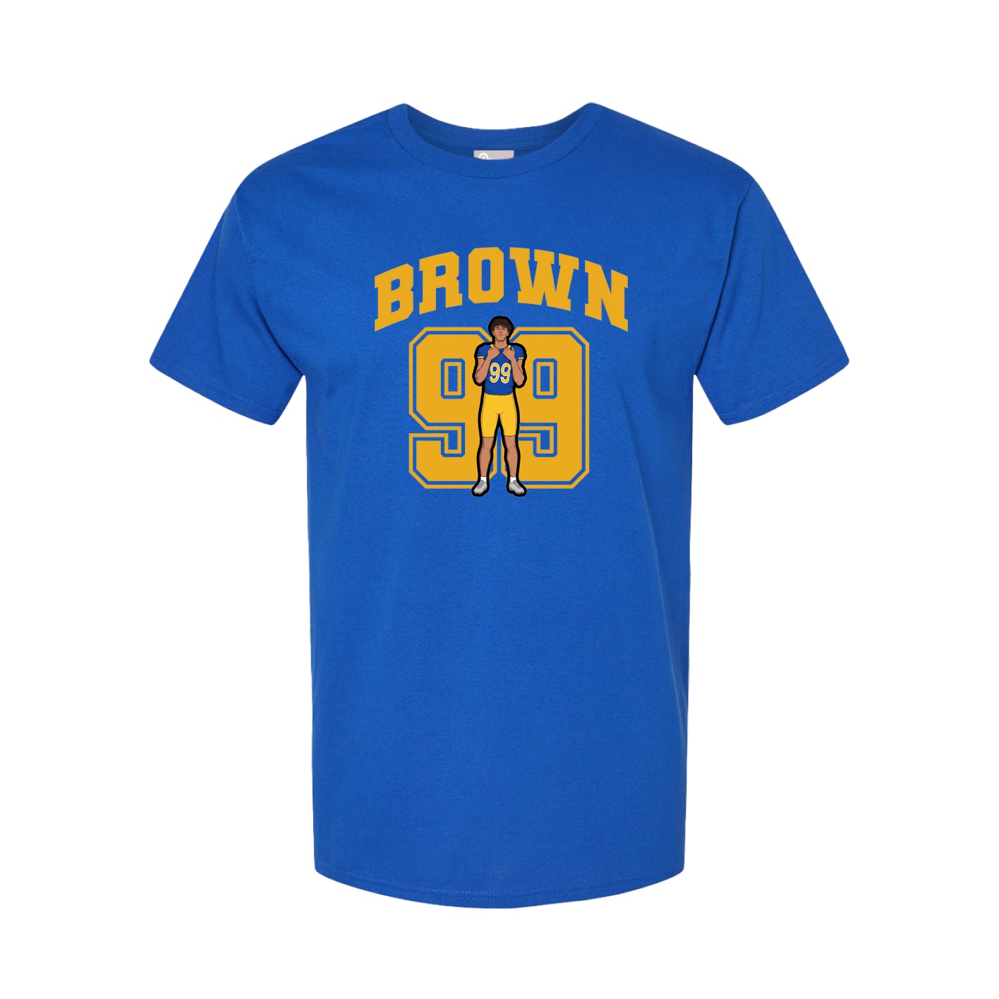 Youth Tee — Number in Royal